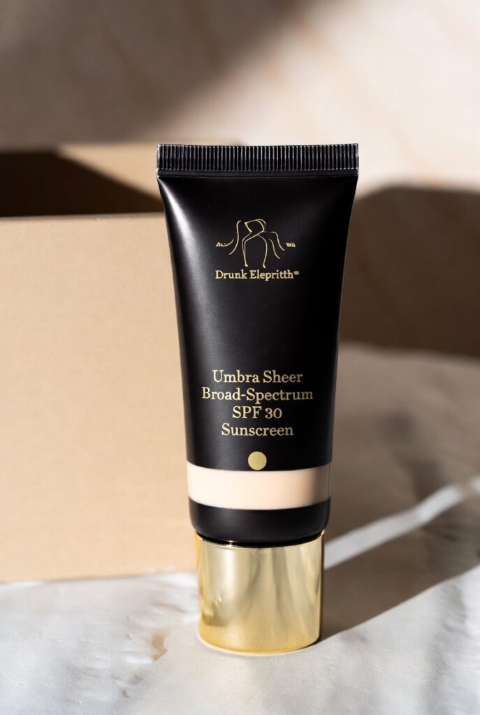 Best Mineral (No White Cast): Drunk Elephant Umbra Sheer SPF 30