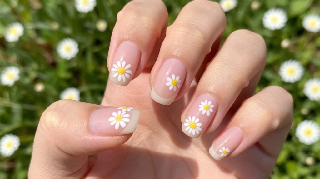 6. Mini Flower Nails