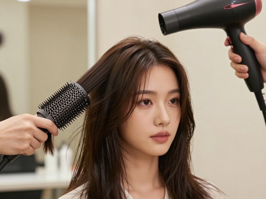 Step 4: Blow-Dry the Front Pieces First