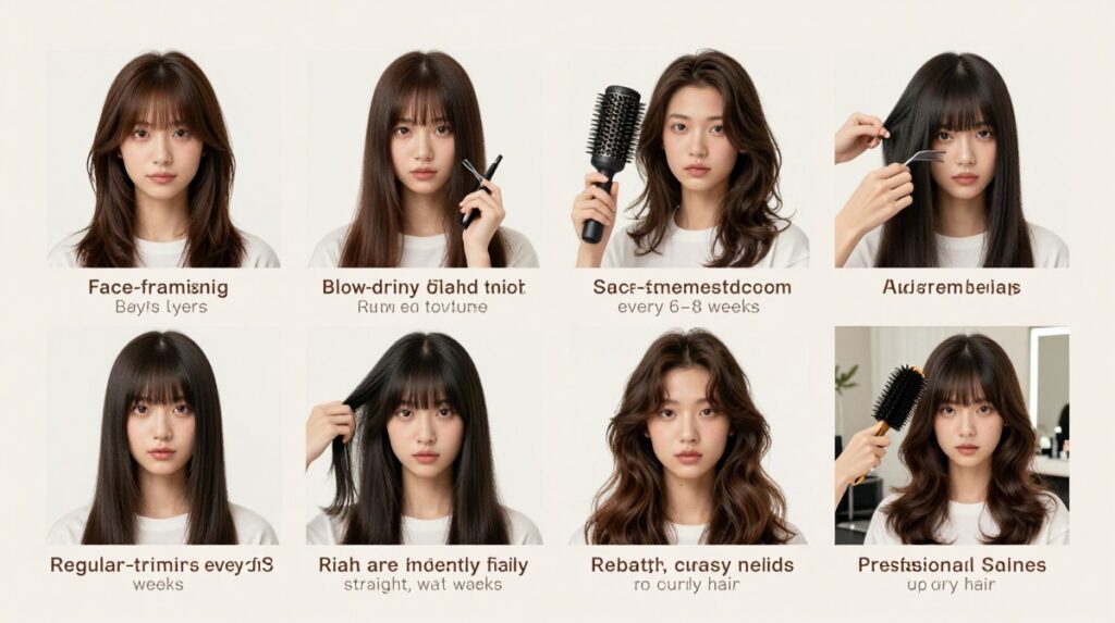How to Maintain Face Framing Haircuts