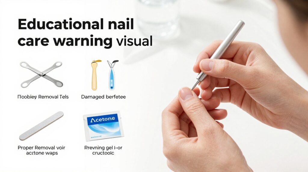 Peeling Off Gel or Acrylic Nails