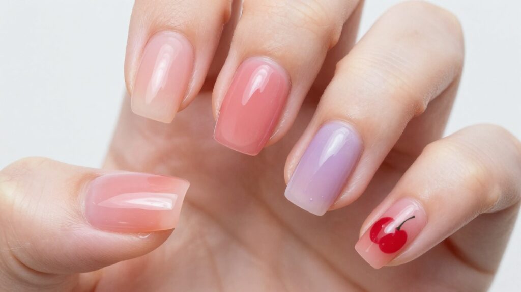 1. Korean Jelly Nails