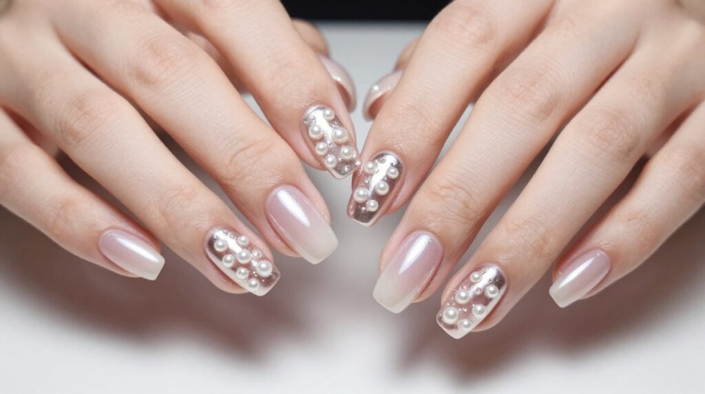 11. Korean Chrome Nails