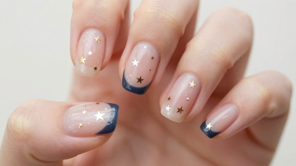 12. Tiny Star Nails