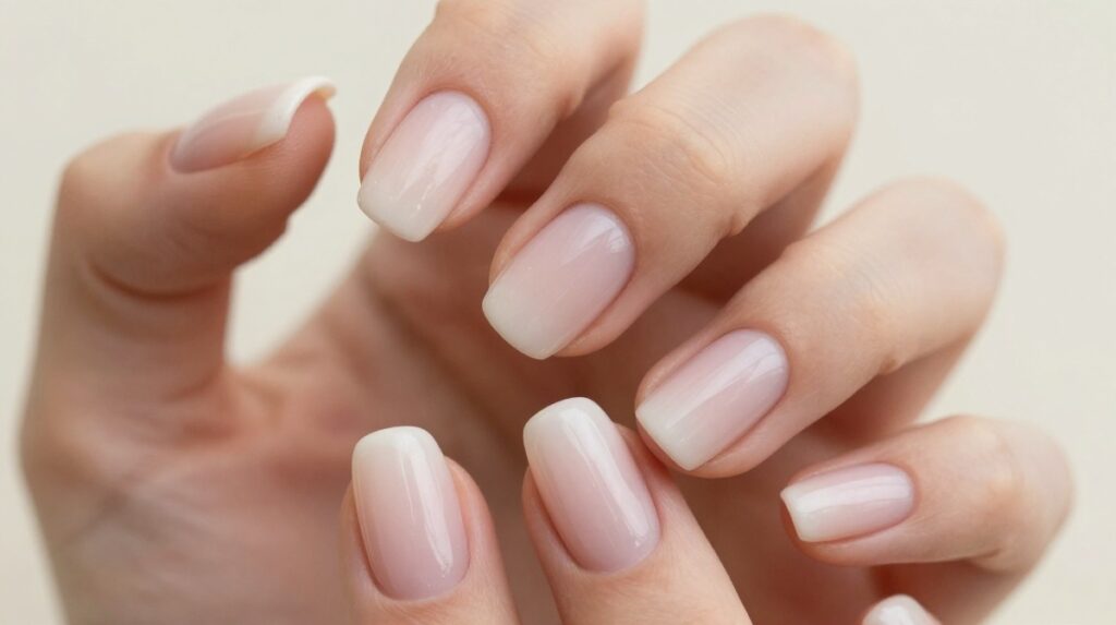 13. Soft Ombre Nails