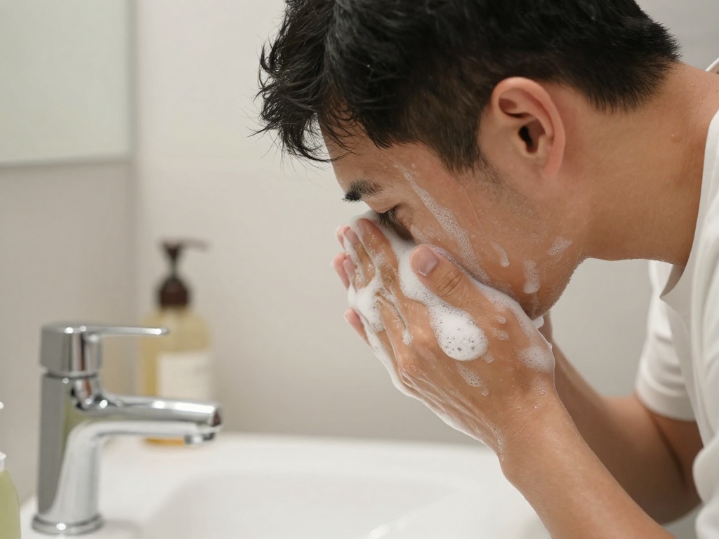 1. A Gentle Face Wash (Not Bar Soap!)