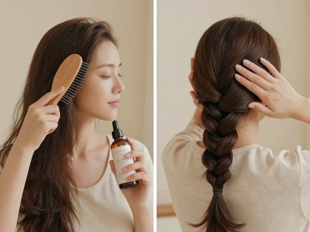 Simple Morning and Night Routine for Hair Growth