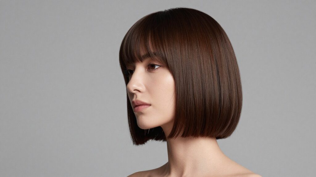 3. Curtain Bangs With Face Framing Layers