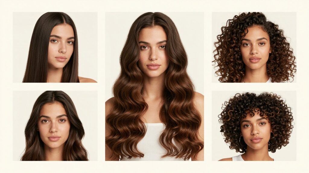 2. Is your hair fine, thick, curly, straight, or wavy?