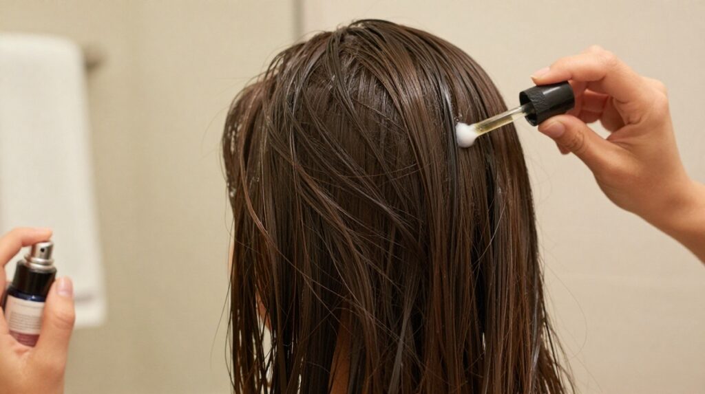 Step 5: Use Leave-In Conditioner or Serum After Washing