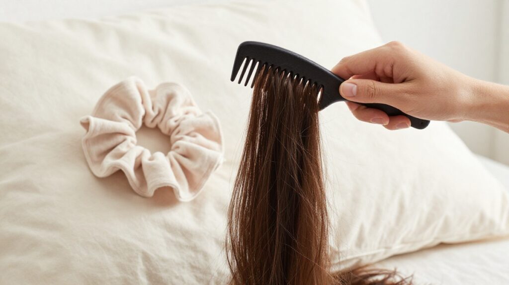 Step 10: Reduce Hair Fall and Breakage with Better Habits