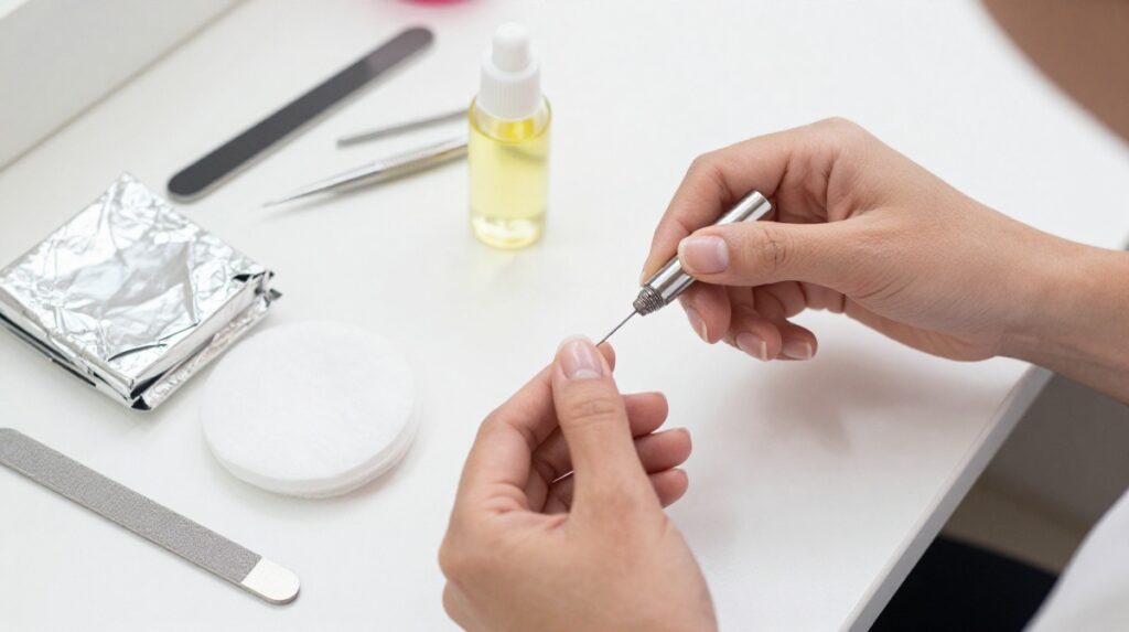Picking Off Gel or Acrylic Nails