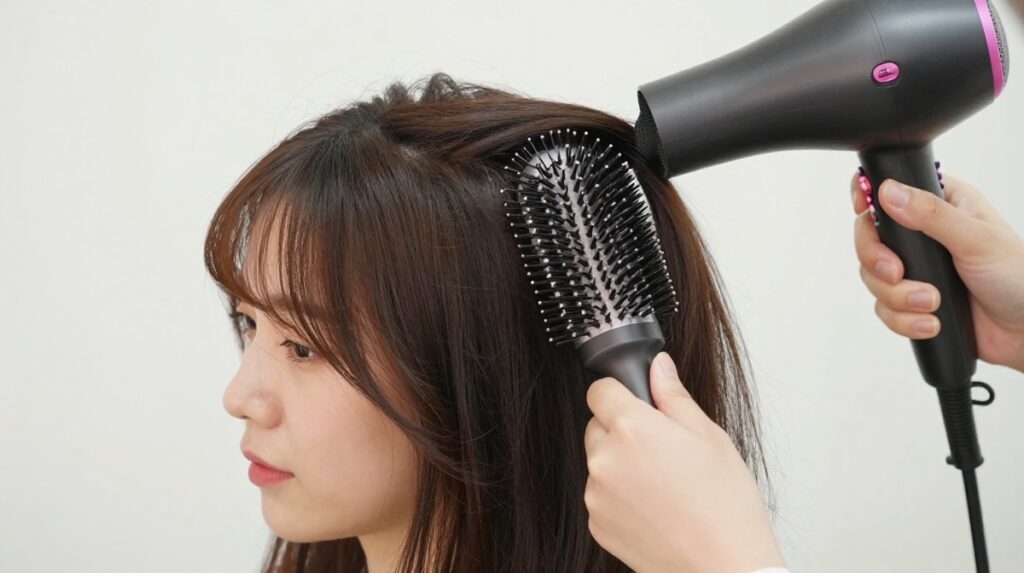 Step 3: Use a Round Brush