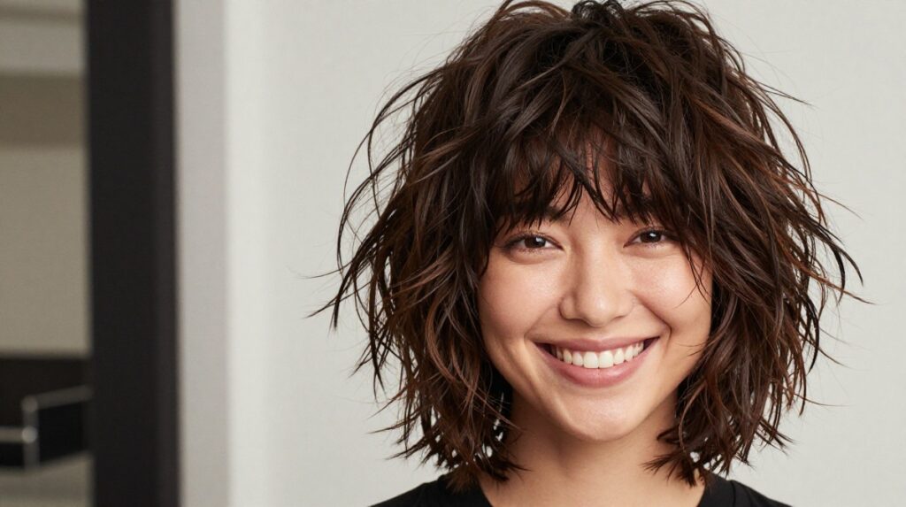 7. Textured Shag Haircut