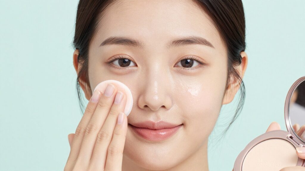 Step 7: Set Lightly With Powder