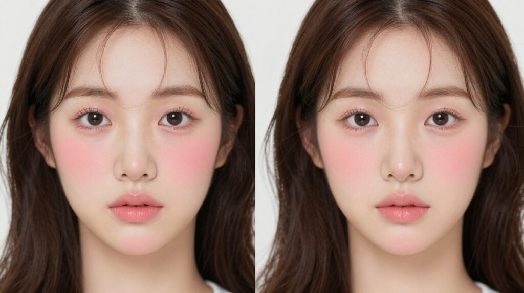 Applying Too Much Blush