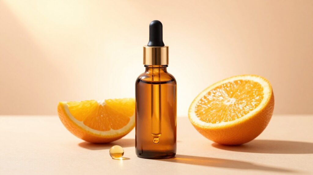 2. Apply a Lightweight Vitamin C Serum