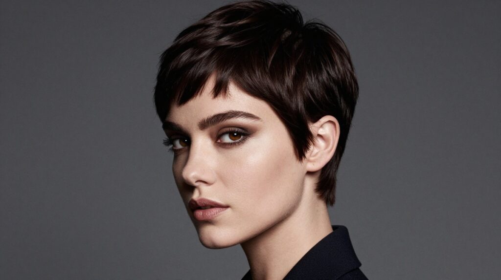 9. Side-Parted Pixie
