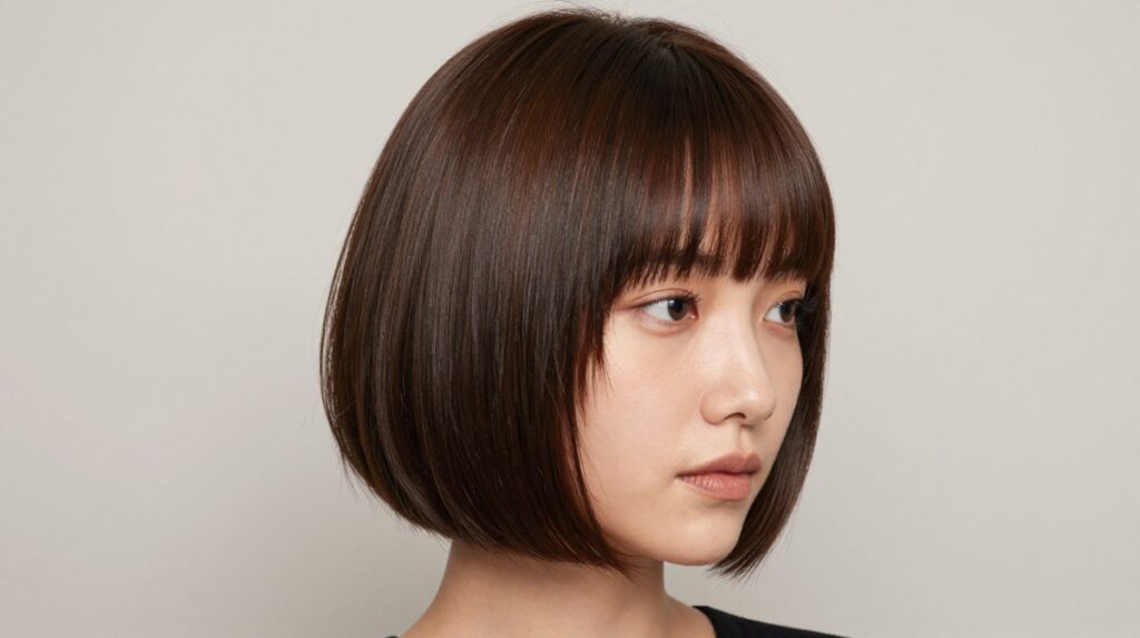 18. Bob With Curtain Bangs