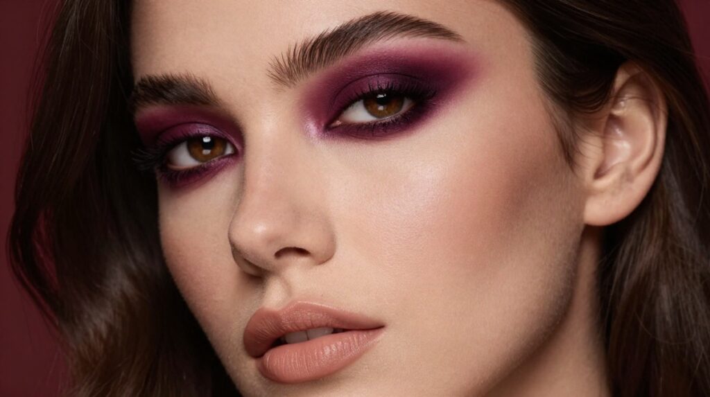 5. Burgundy Smoky Eye